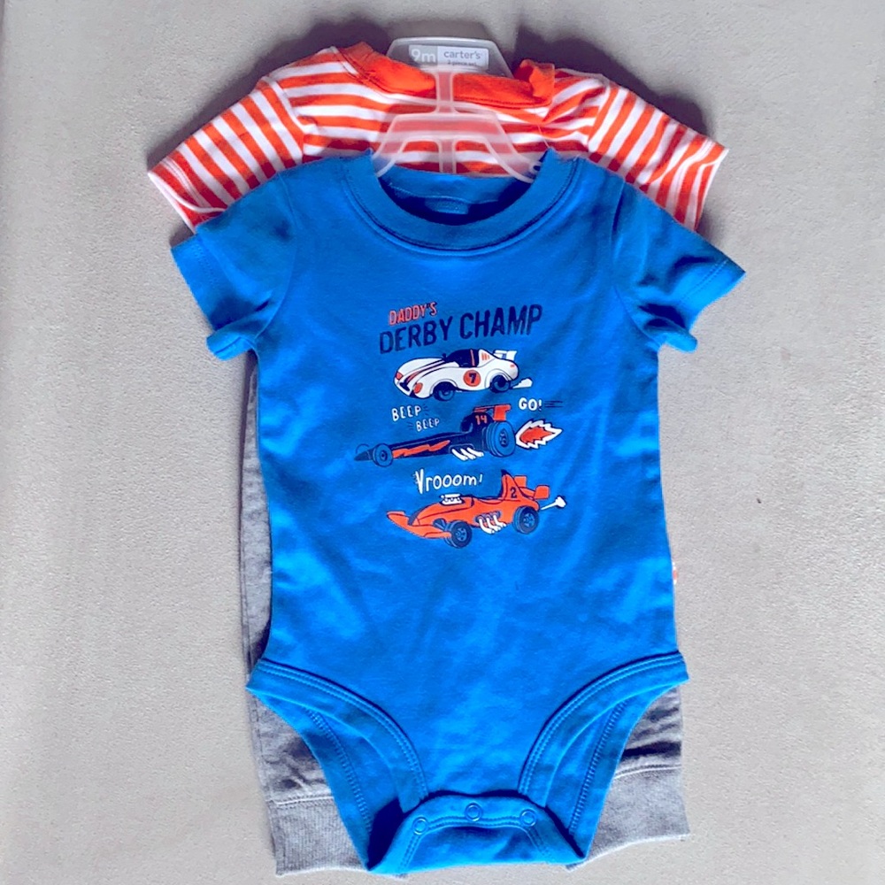 Daddy’s derby champ NWT 9mo Carter’s new with tags 3 pieces